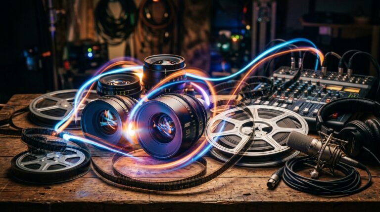 Cinema lenses film reels gear 202607010223